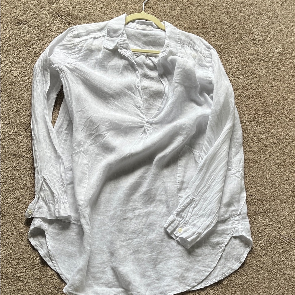 CP Shades white linen tunic like new
